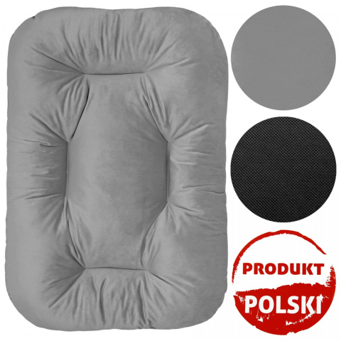 Legowisko Don Perro 45x65 cm Dla Psa / Kota Welurowe - Granatowy Legowisko Don Perro 45x65 cm Dla Psa / Kota Welurowe - Granatowy