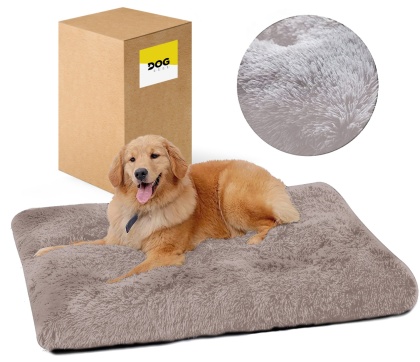 Legowisko Dla Psa DOGGURU Shaggy 100x70 cm - Beżowy