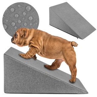 Rampa Podest Dla Psa DOGGURU HOP - 65x30x40 cm - Jasny Szary