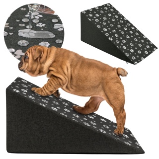 Rampa Podest Dla Psa DOGGURU HOP - 65x30x40 cm - Srebrne Łapki