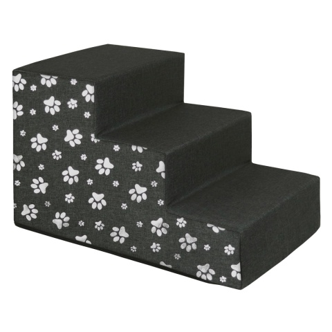 Schody Dla Psa DOGGURU HOP 3 stopnie - 50x30x30 cm - Srebrne Łapki