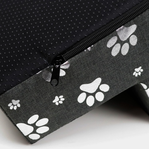 Schody Dla Psa DOGGURU HOP 4 stopnie - 60x30x40 cm - Srebrne Łapki