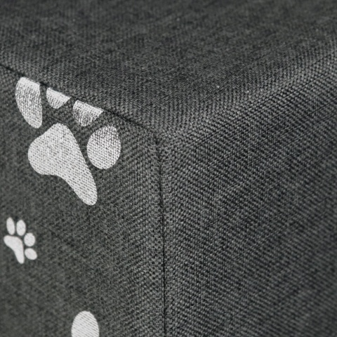 Schody Dla Psa DOGGURU HOP 4 stopnie - 60x30x40 cm - Srebrne Łapki