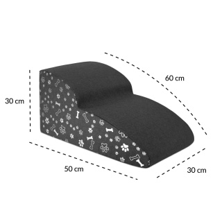 Schody Dla Psa DOGGURU HOP 2 stopnie - 50x30x30 cm - Łapki i Kostki