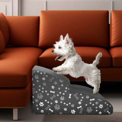 Schody Dla Psa DOGGURU HOP 2 stopnie - 50x30x30 cm - Łapki i Kostki