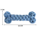 Zabawka Dla Psa Sznurkowa Kość Gryzak Dla Psa DOGGURU 15 cm - Niebieska