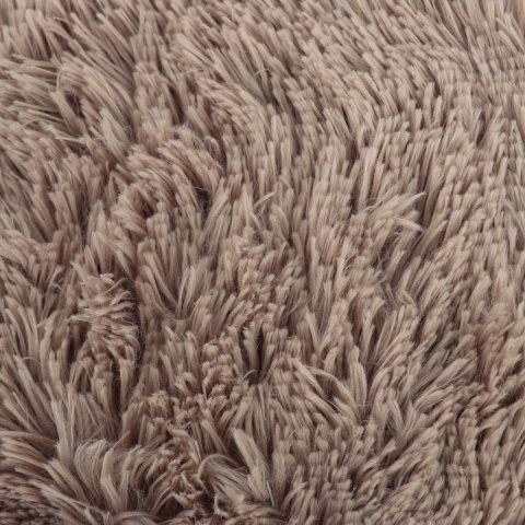 Koc Dwustronny Dla Psa/Kota 100x80 cm + Poduszka Velvet 30x25cm włochaty shaggy beżowy