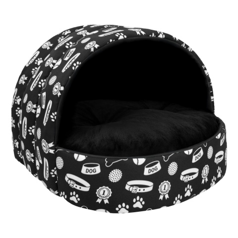 Legowisko Budka z poduszką Dla Psa / Kota Wodoodporna Antystresowa M 55x50 cm - Happy Pets