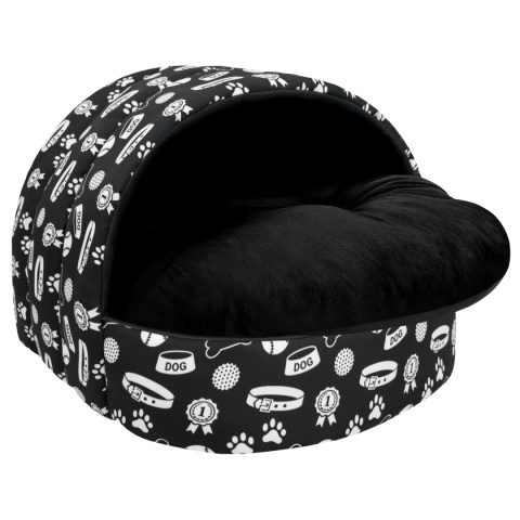 Legowisko Budka z poduszką Dla Psa / Kota Wodoodporna Antystresowa M 55x50 cm - Happy Pets