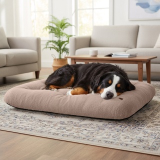 Legowisko Don Perro 120x70 cm Dla Psa Puszyste Rabbit - Beżowe