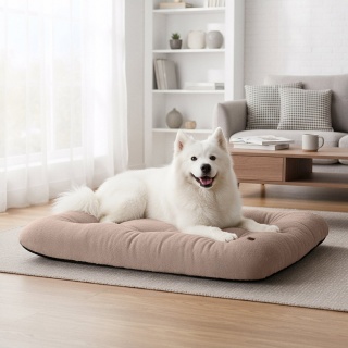 Legowisko Don Perro 100x70 cm Dla Psa Puszyste Rabbit - Beżowe