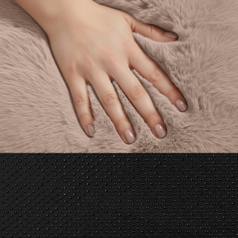 Legowisko Don Perro 100x70 cm Dla Psa Puszyste Rabbit - Beżowe