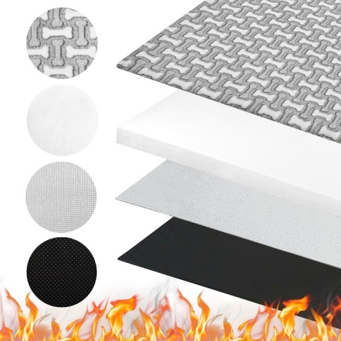 Mata Termoizolacyjna Ciepła Dla Psa 100x70cm Legowisko Grzewcze Polar XL Kostki