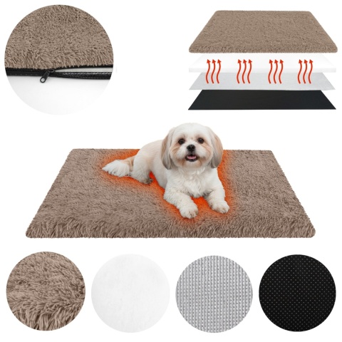 Mata Termoizolacyjna Dla Psa/Kota 70x50cm Futrzane Legowisko grzewcze L