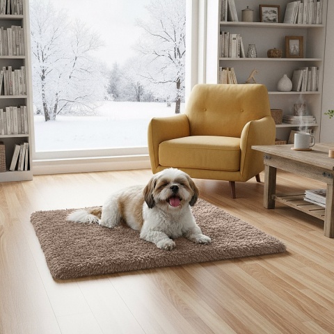 Mata Termoizolacyjna Dla Psa/Kota 70x50cm Futrzane Legowisko grzewcze L