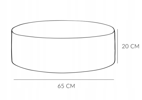 Okrągłe legowisko Dla Psa Włochate Bezpieczne Antystresowe 65 cm