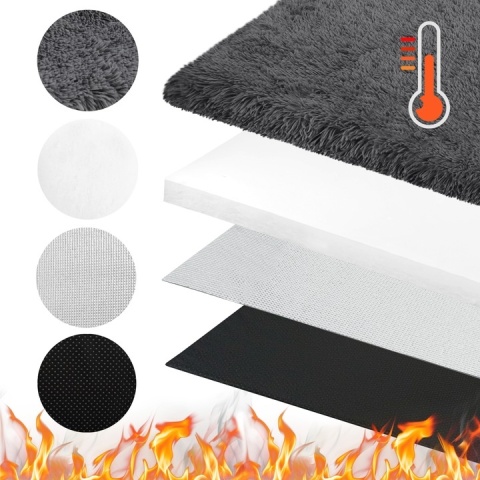 Mata Termoizolacyjna Dla Dużego Psa 130x100cm Futrzane Legowisko grzewcze XXL