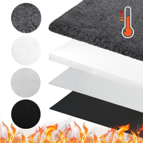 Mata Termoizolacyjna Dla Psa/Kota 70x50cm Futrzane Legowisko grzewcze L