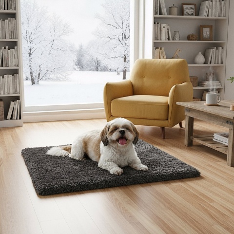 Mata Termoizolacyjna Dla Psa/Kota 70x50cm Futrzane Legowisko grzewcze L