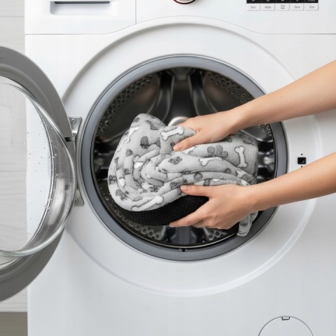 Mata Termoizolacyjna Ciepła Dla Psa/Kota 70x50cm Legowisko Grzewcze Polar L Łapki i Kostki