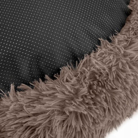 Okrągłe legowisko Śpiwór Dla Psa Włochate Bezpieczne Antystresowe 70 cm