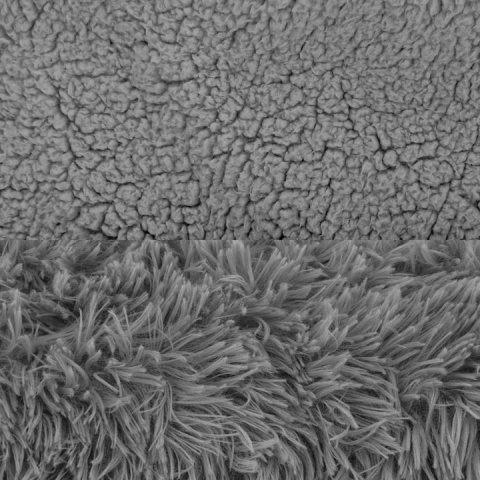 Okrągłe legowisko Śpiwór Dla Psa Włochate Bezpieczne Antystresowe 80 cm