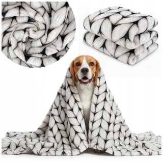 Polarowy koc dla dużego psa 100x150cm miękki do legowiska