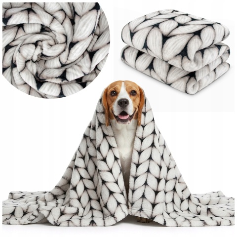 Polarowy koc dla dużego psa 100x150cm miękki do legowiska