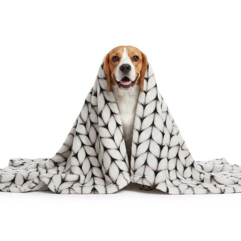 Polarowy koc dla dużego psa 100x150cm miękki do legowiska