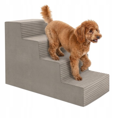Schody Dla Psa DOGGURU 4 stopnie - 60x30x40 cm - Beżowy