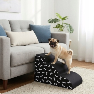 Schody Dla Psa Łagodne DOGGURU 3 stopnie - 60x30x40 cm Kostki