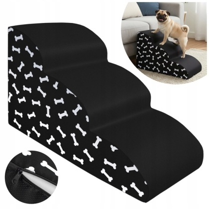 Schody Dla Psa Łagodne DOGGURU 3 stopnie - 60x30x40 cm Kostki