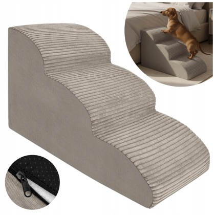 Schody Dla Psa Łagodne DOGGURU 3 stopnie - 60x30x40 cm