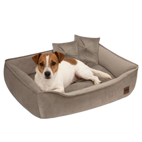 Sofa VELVELOVE Kanapa Dla Psa i Kota 70x50 cm L VELVET - Beż