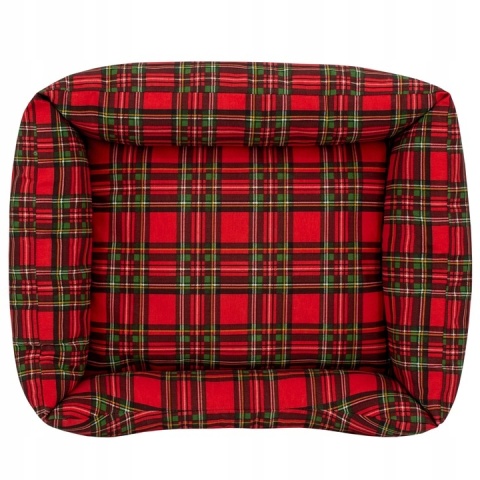 Świąteczne Legowisko Dla Psa Kota 70x60 cm Krata