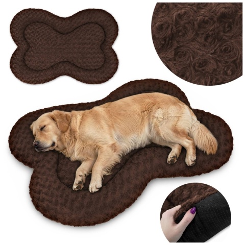 Legowisko Dla Psa 100x70 cm PLUSHY BED Brązowe