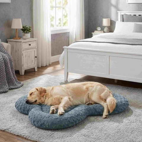 Legowisko Dla Psa 100x70 cm PLUSHY BED Grafitowe