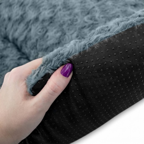 Legowisko Dla Psa 100x70 cm PLUSHY BED Grafitowe