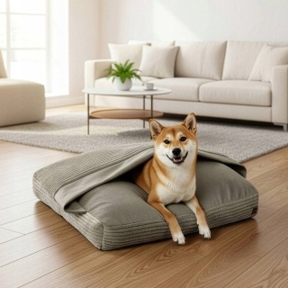 Przytulne Legowisko Norka 70x50 cm Dla Psa Kota Antystresowe Z Kapturem