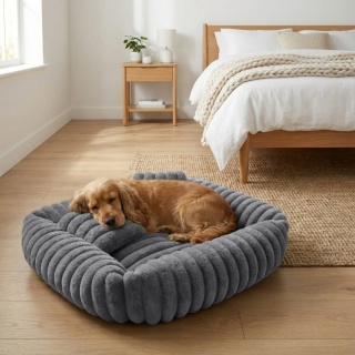 Legowisko dla kota i psa miękkie DOGGURU Tola - 80x70 cm Szary