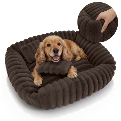 Legowisko dla kota i psa miękkie DOGGURU Tola - 80x70 cm Brąz