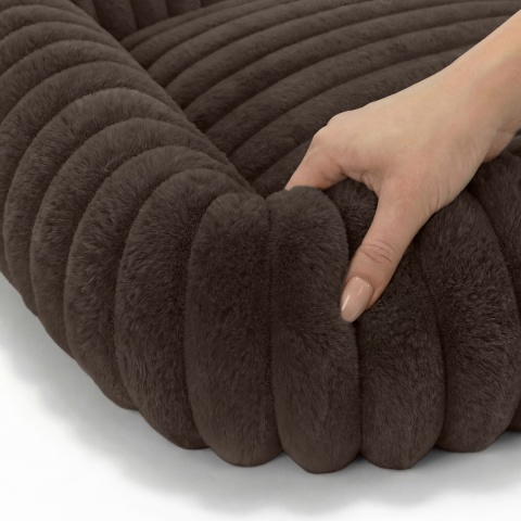 Legowisko dla kota i psa miękkie DOGGURU Tola - 80x70 cm Brąz