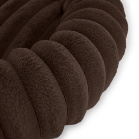 Legowisko dla kota i psa okrągłe miękkie DOGGURU Royal Lounge - 60 cm Brąz