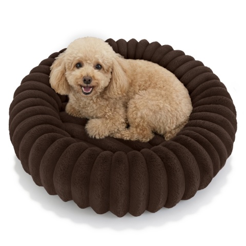 Legowisko dla kota i psa okrągłe miękkie DOGGURU Royal Lounge - 60 cm Brąz