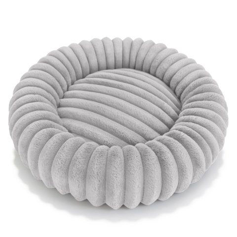 Legowisko dla kota i psa okrągłe miękkie DOGGURU Royal Lounge - 60 cm Jasny Szary