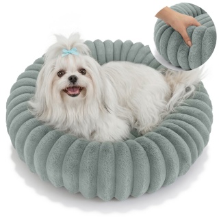 Legowisko dla kota i psa okrągłe miękkie DOGGURU Royal Lounge - 60 cm Szałwia