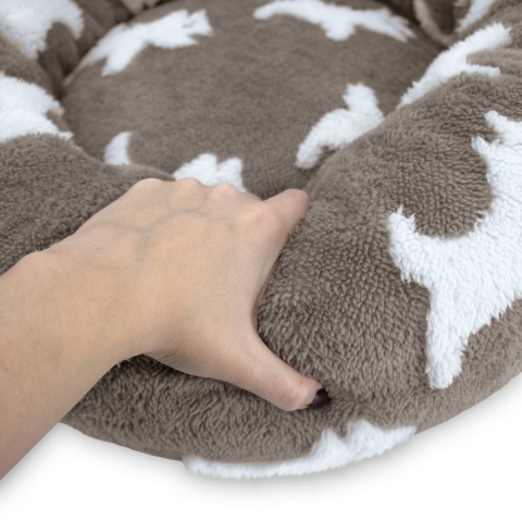 Legowisko dla kota i psa okrągłe miękkie DOGGURU Nala - 55 cm Pieski