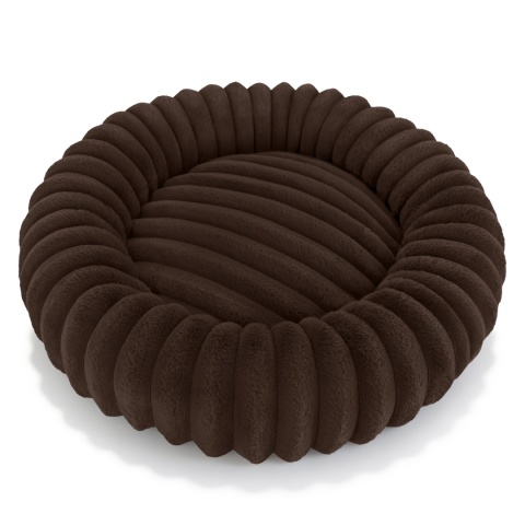 Legowisko dla kota i psa okrągłe miękkie DOGGURU Royal Lounge - 90 cm Brąz