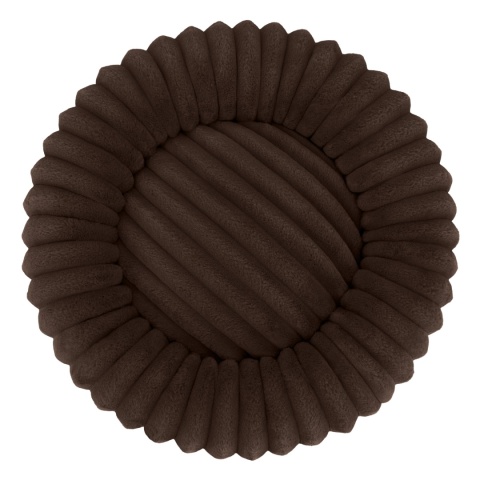 Legowisko dla kota i psa okrągłe miękkie DOGGURU Royal Lounge - 90 cm Brąz