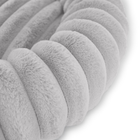 Legowisko dla kota i psa okrągłe miękkie DOGGURU Royal Lounge - 90 cm Jasny Szary